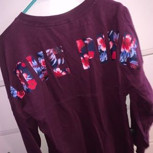 ❌SOLD❌ Maroon Crewneck from Pink VS💜 LOVE PINK